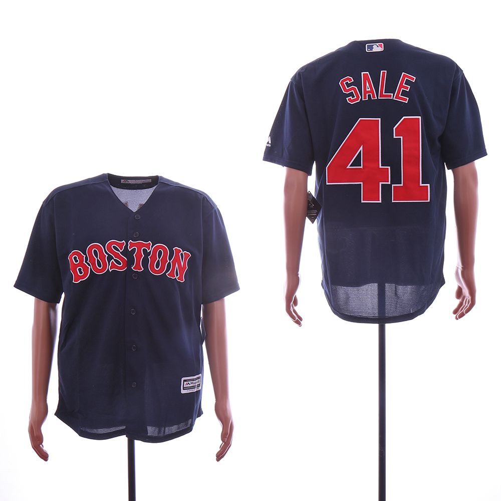 Men Boston Red Sox #41 Sale Blue MLB Jerseys->boston red sox->MLB Jersey